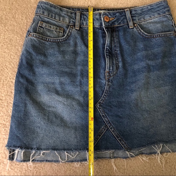 Forever 21 Distressed Denim Mini Skirt - Picture 5 of 6